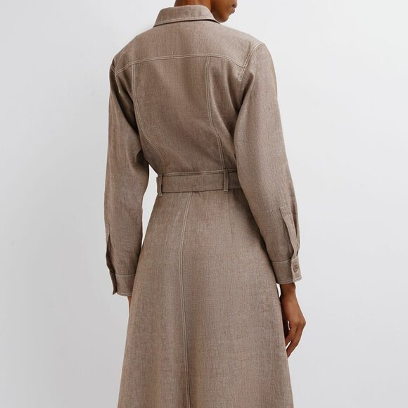 MaxMara Tan Midi Dress - Picture 4 of 15